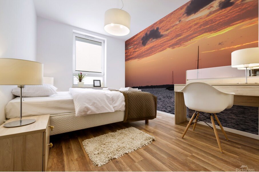Water Sunset Mural print