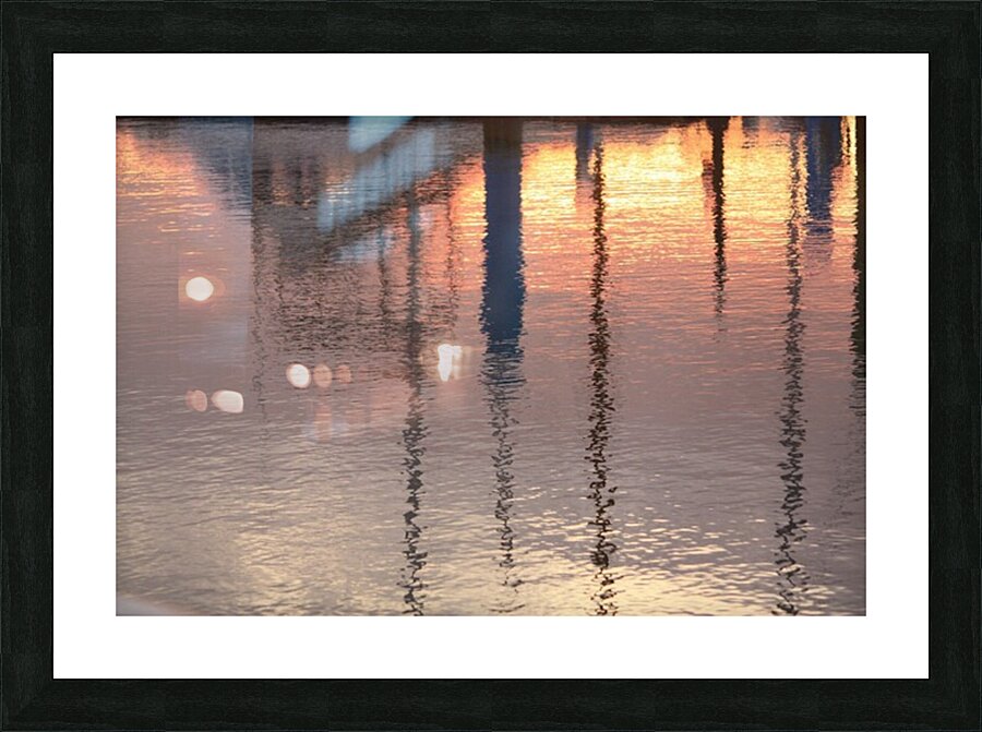 Boat Reflection Picture Frame print