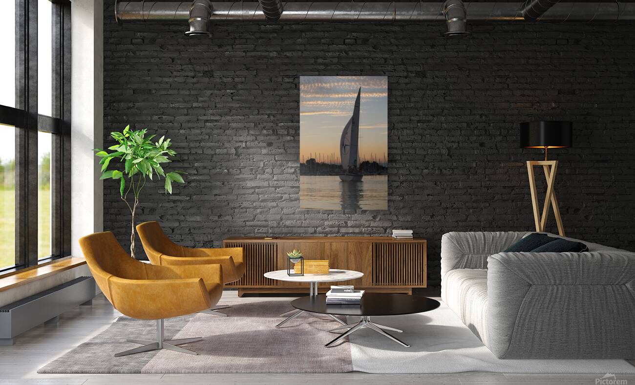 Sailing at dusk Reproduction