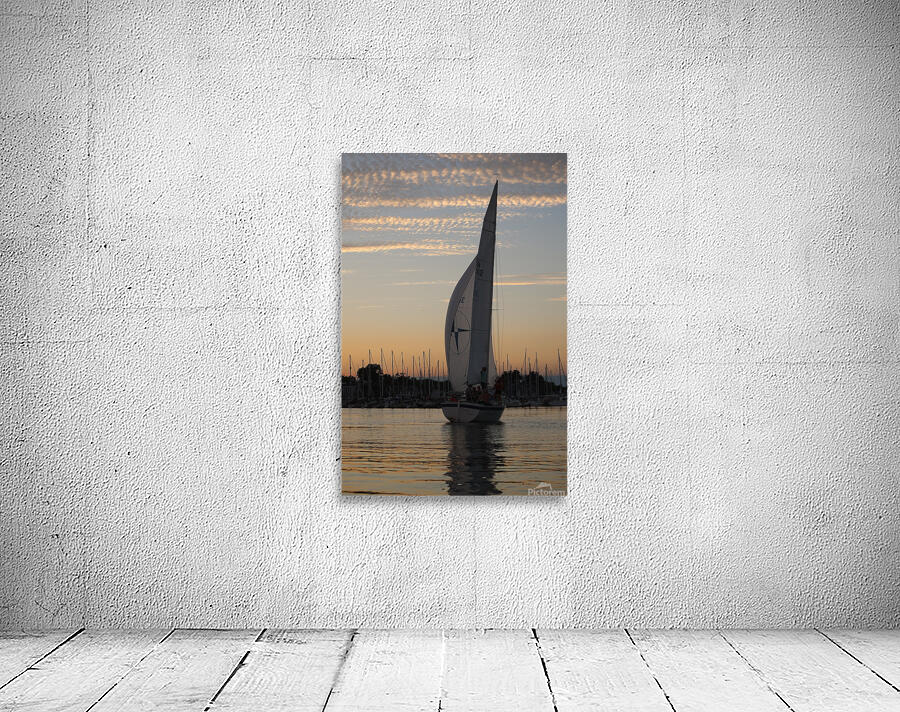 Sailing at dusk Wall Preview