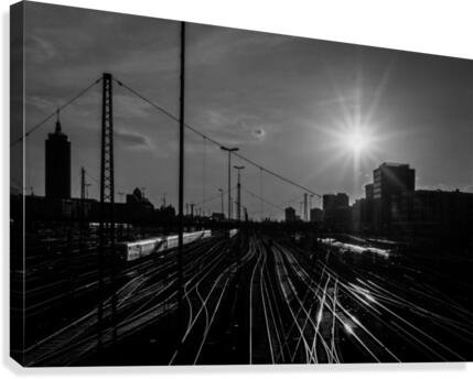 German Rails Canvas Print