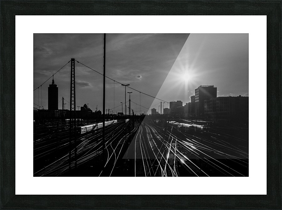 German Rails Picture Frame print