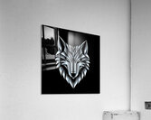 Silver Wolf Sigil Acrylic Print