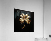 Golden Shamrock Acrylic Print