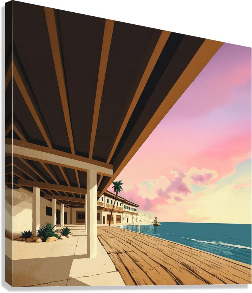 Pastel Pier Canvas Print