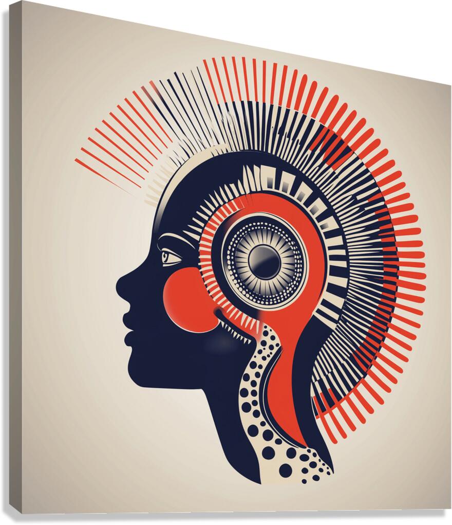 Radial Crown Canvas Print