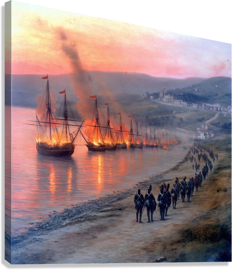 Combustion Coast Canvas Print