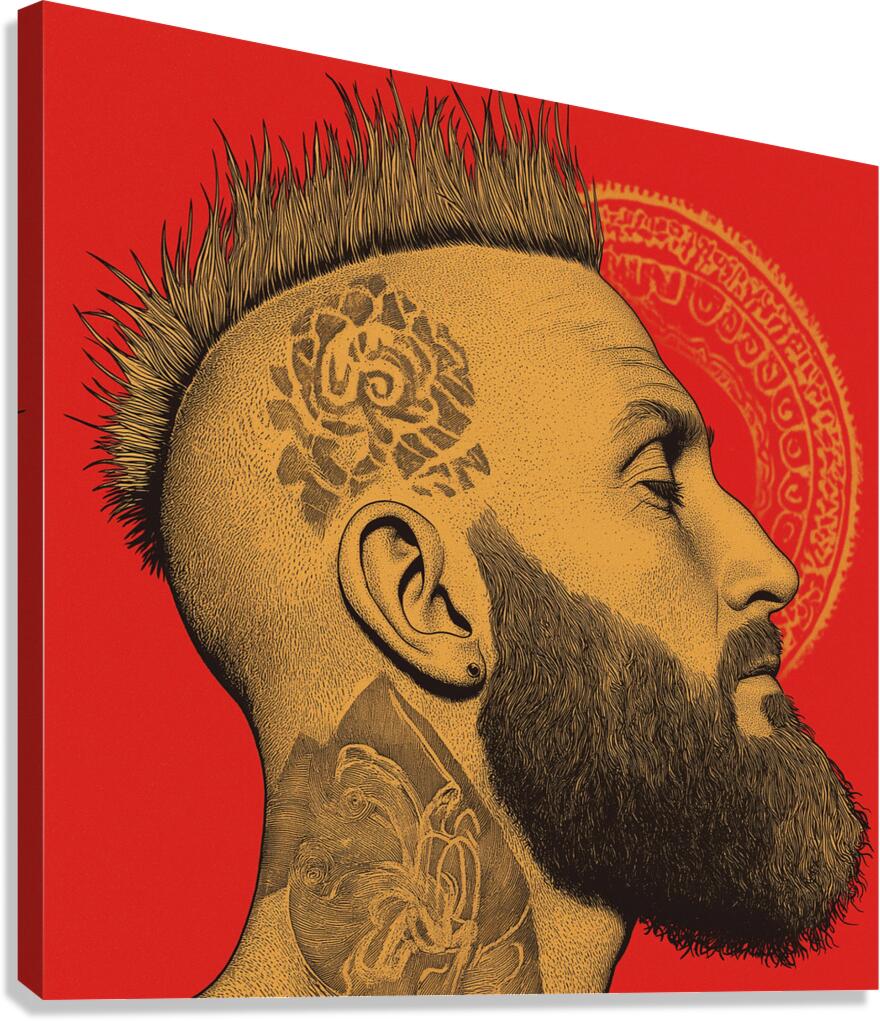 Barbarian Barber Canvas Print