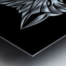Silver Wolf Sigil Metal print