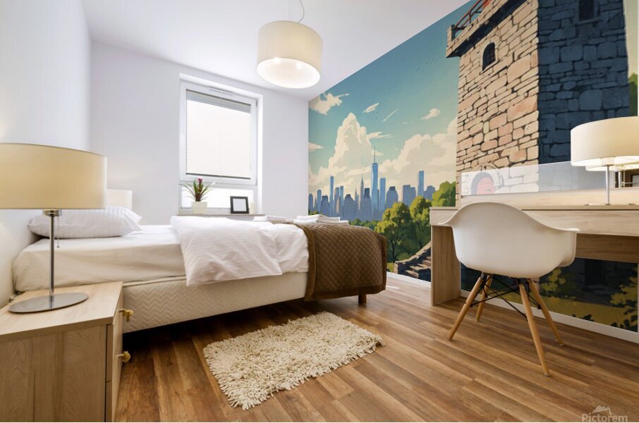 Juxtaposition Mural print