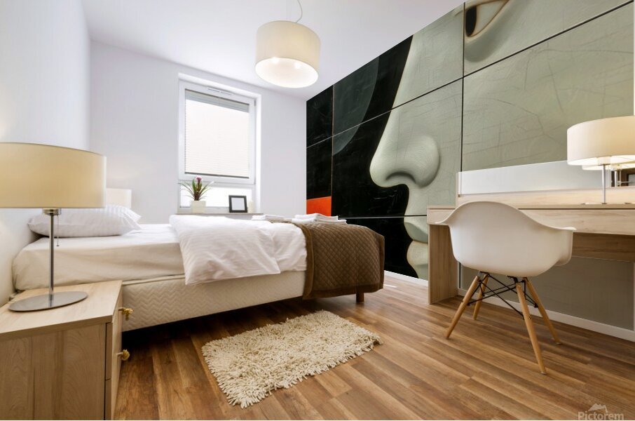 Vermilion Square Mural print