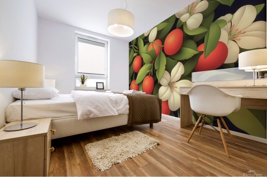 Night Orchard Mural print
