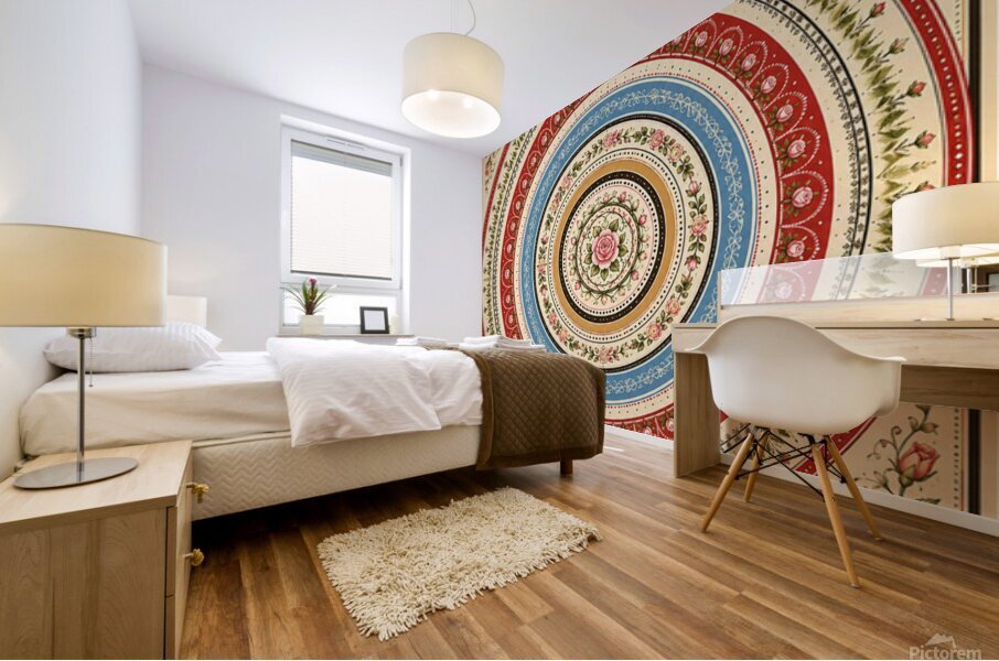 Garden Mandala Mural print