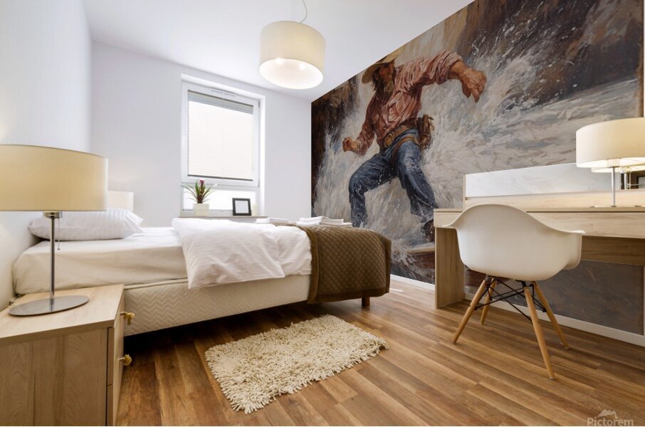 River Rodeo Mural print