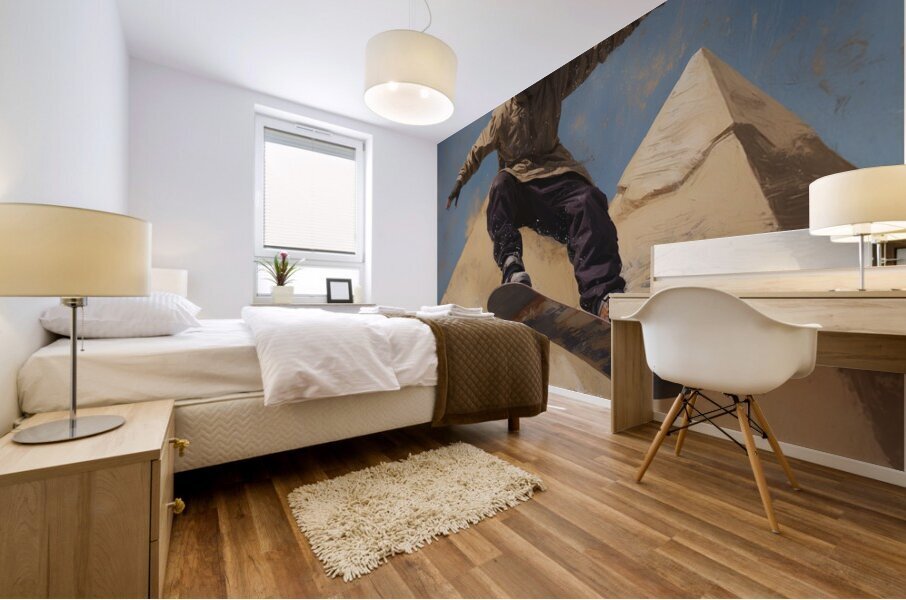 Pyramid Peaks Mural print
