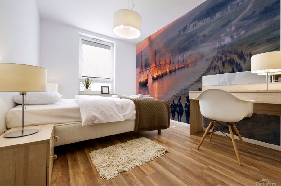 Combustion Coast Mural print