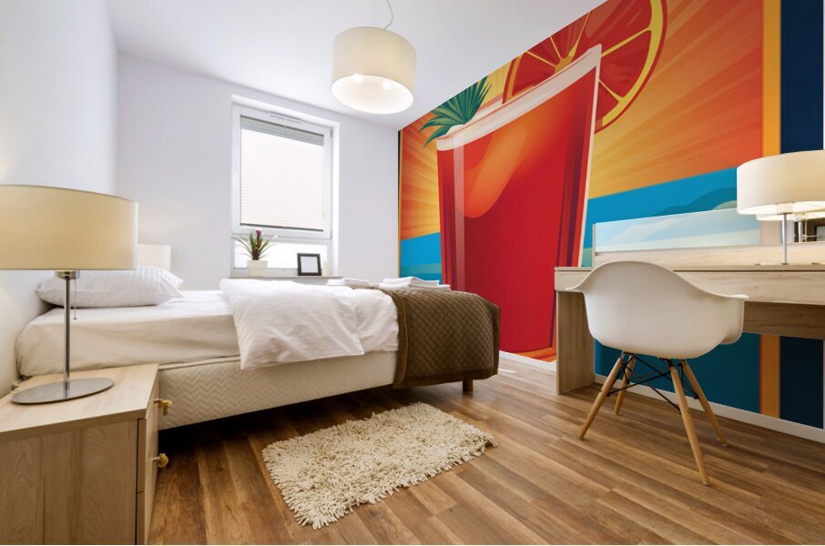 Tequila Sunrise Mural print