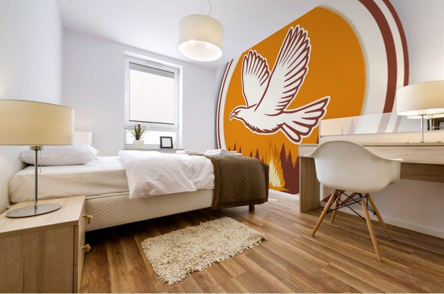 Campfire Flight Mural print