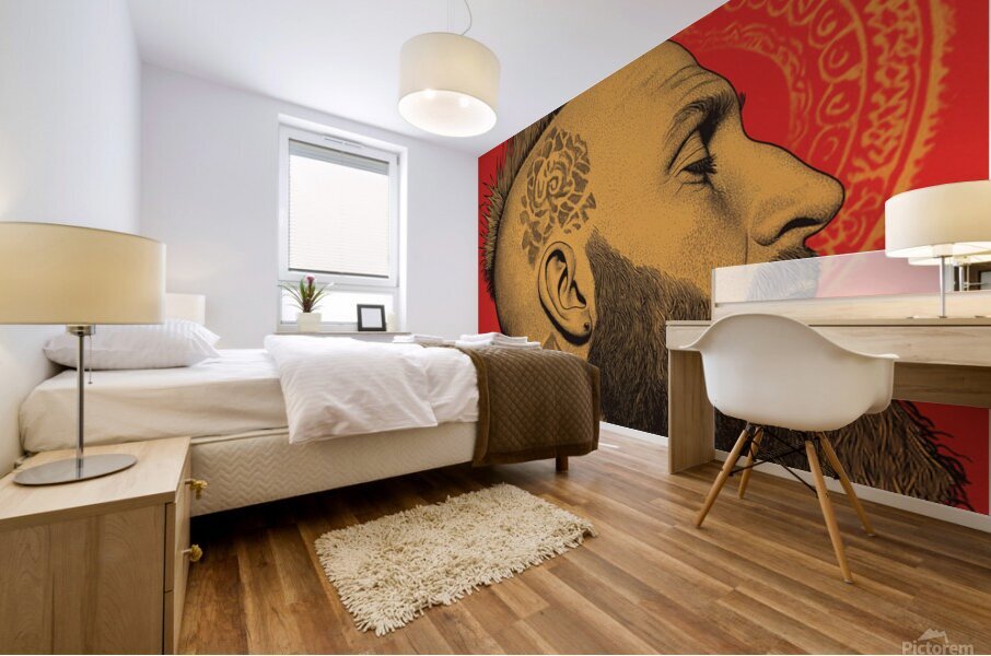Barbarian Barber Mural print