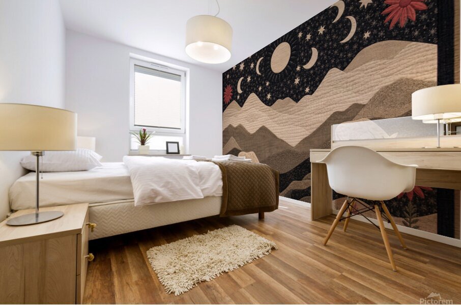 Under Many Moons Mural print