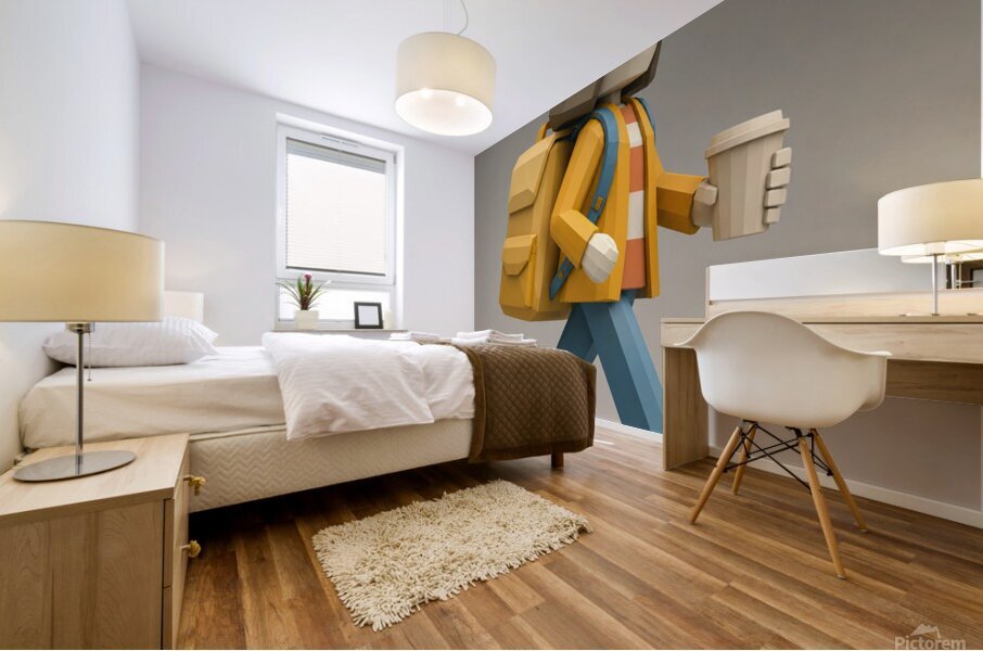 Distance Carried Mural print