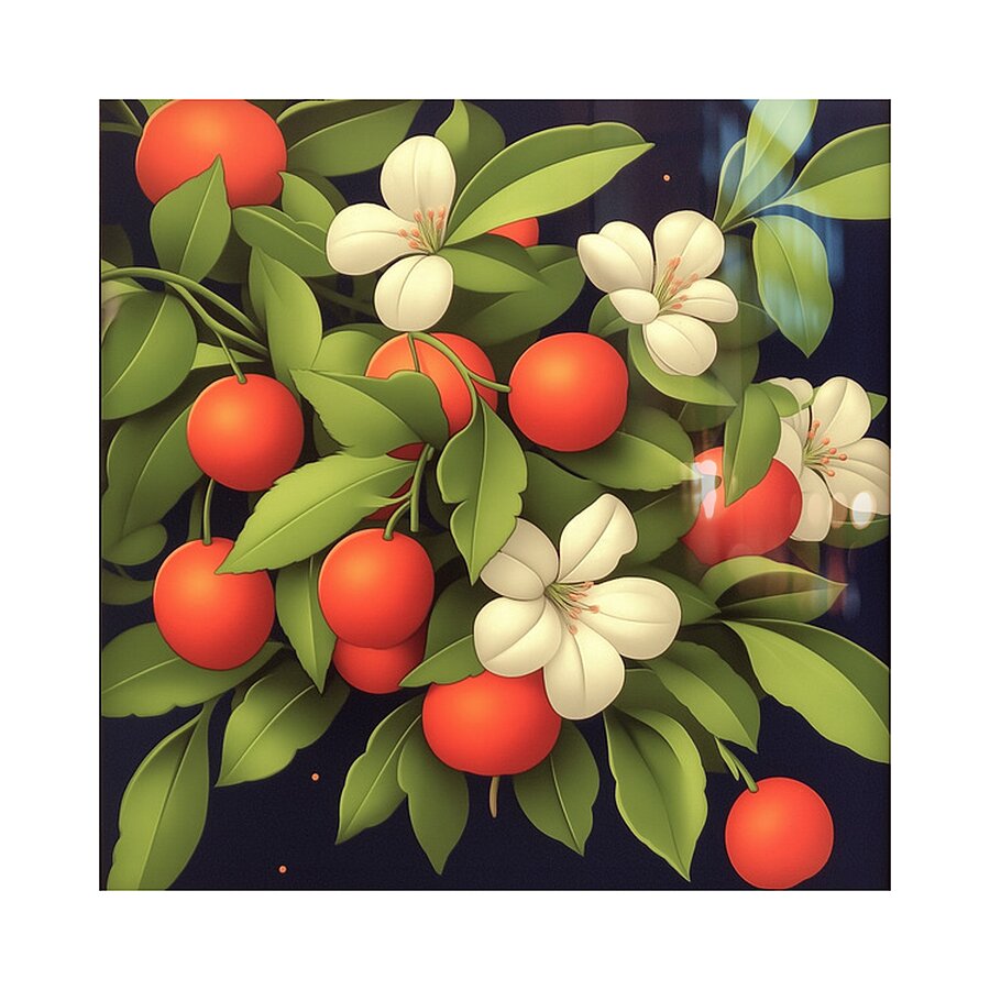 Night Orchard Picture Frame print