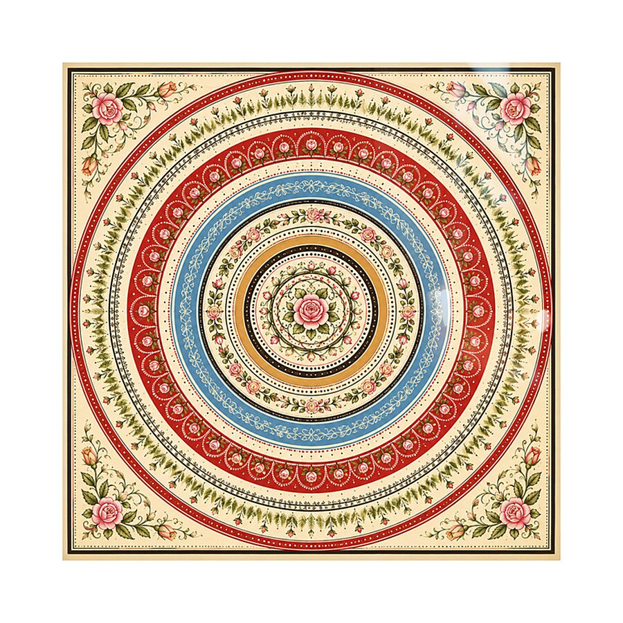 Garden Mandala Picture Frame Printing