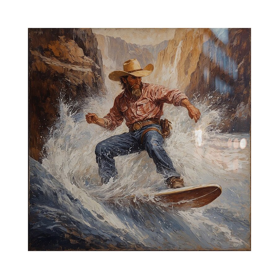 River Rodeo Picture Frame print