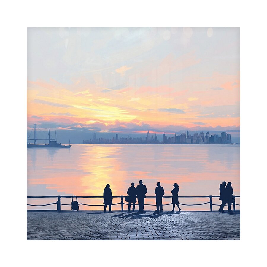Promenade at Dusk Picture Frame print