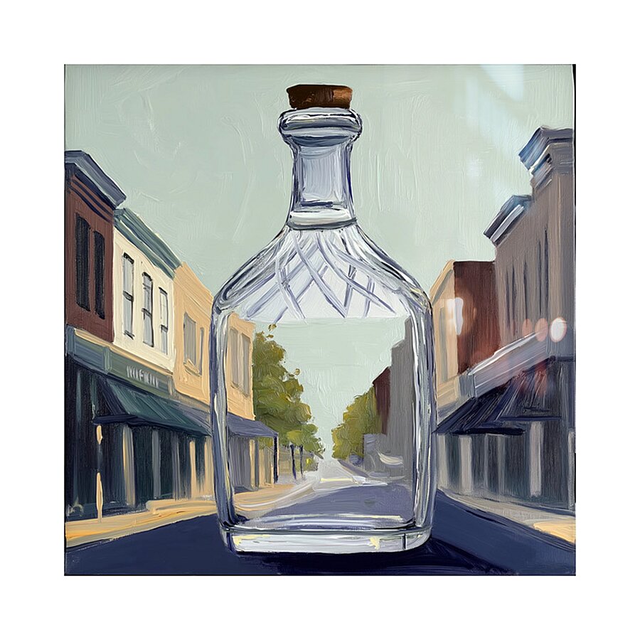 Decanter Lane Picture Frame print