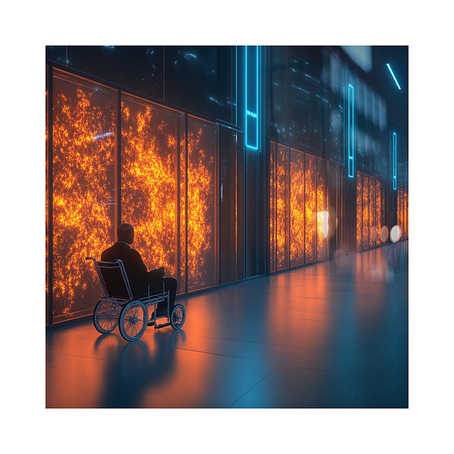 Fire Corridor Picture Frame Printing