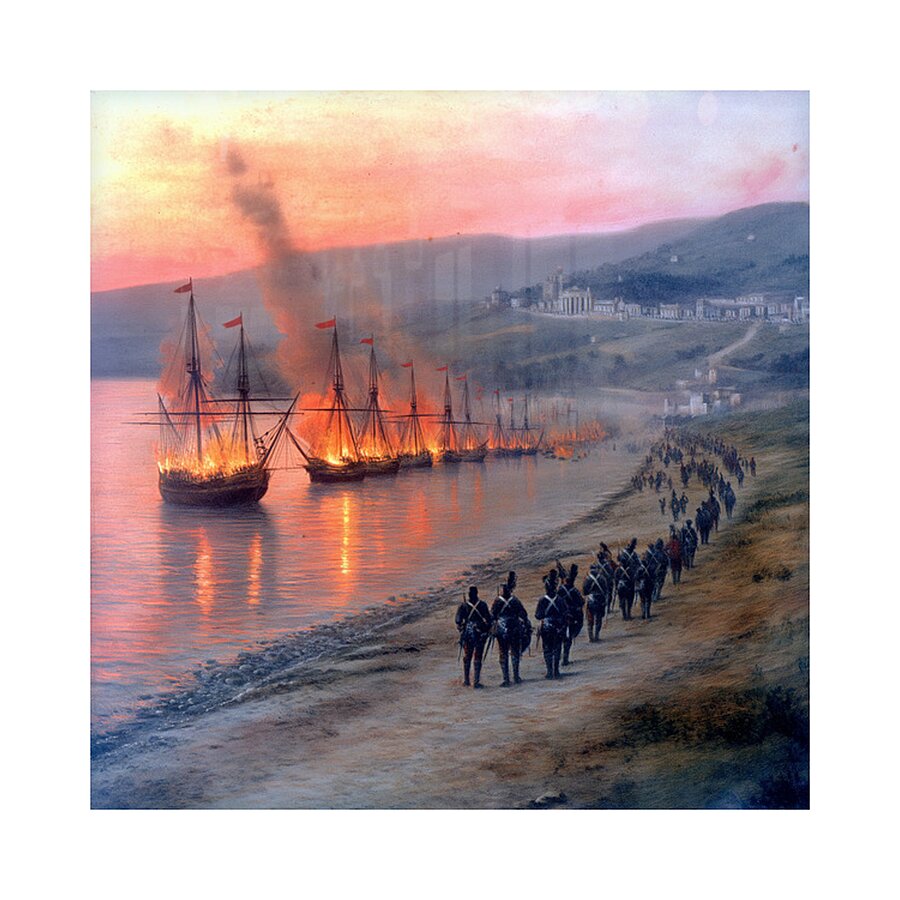 Combustion Coast Picture Frame Printing