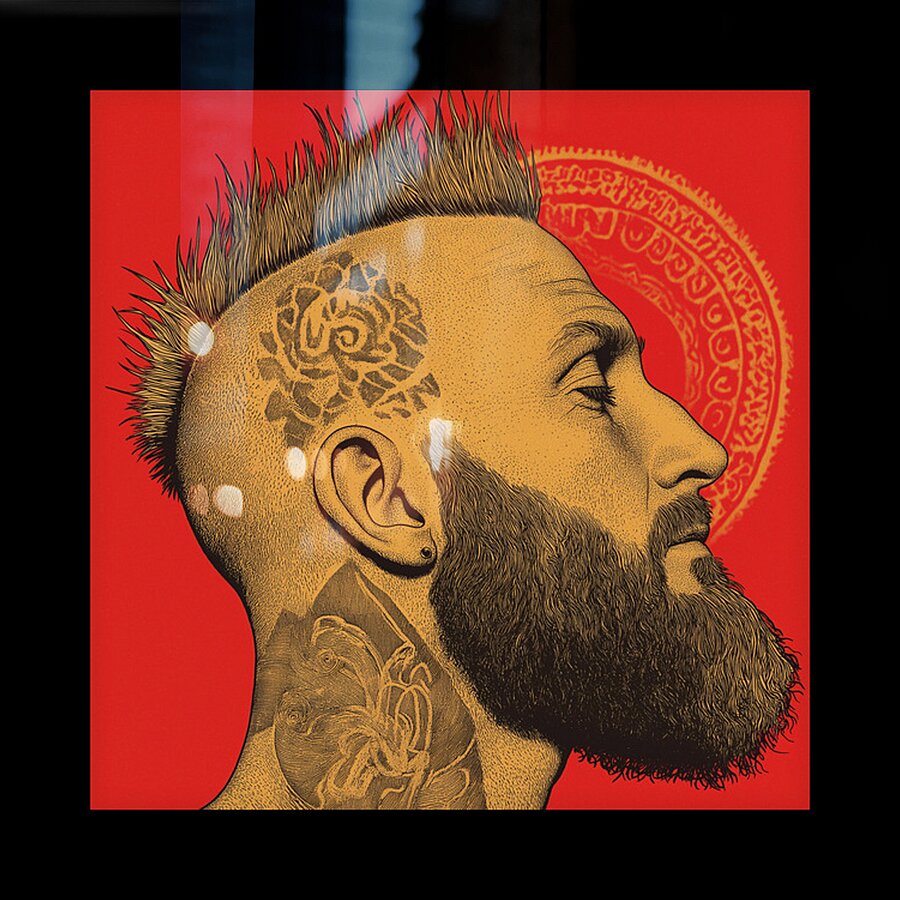 Barbarian Barber Picture Frame Printing