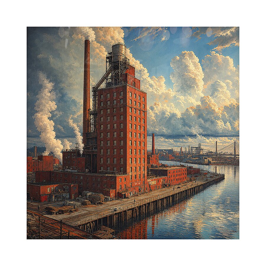 The Bricks Picture Frame print