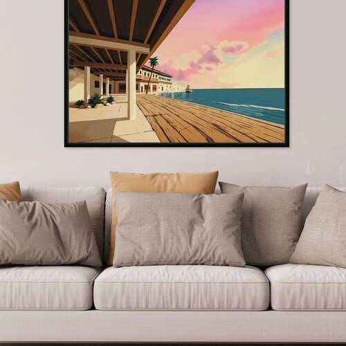Pastel Pier Reproduction