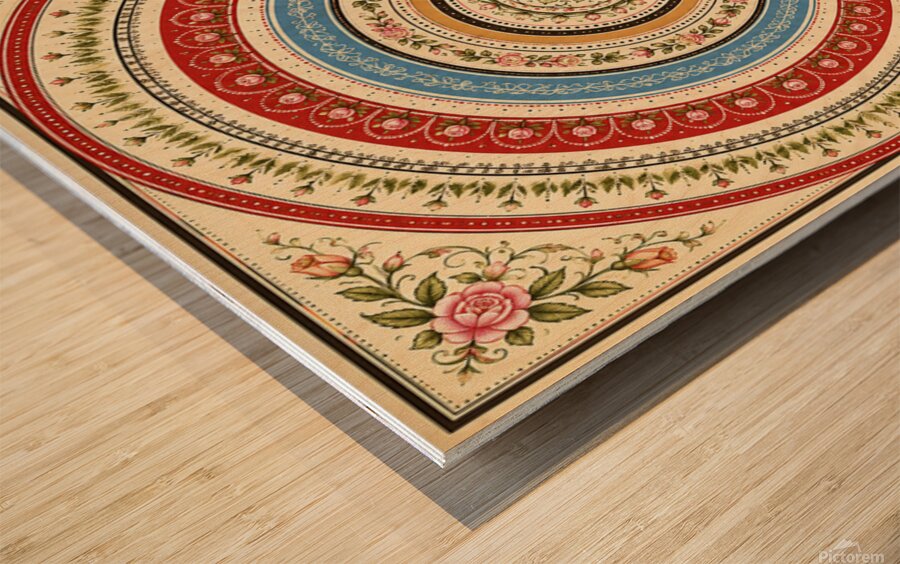 Garden Mandala Wood print