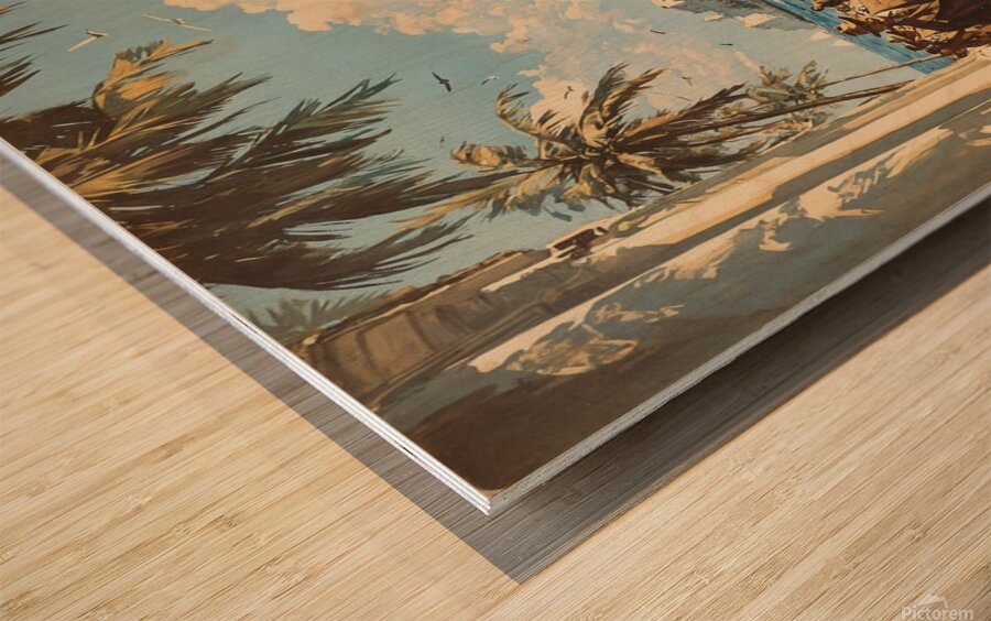 El Diplomatico Wood print