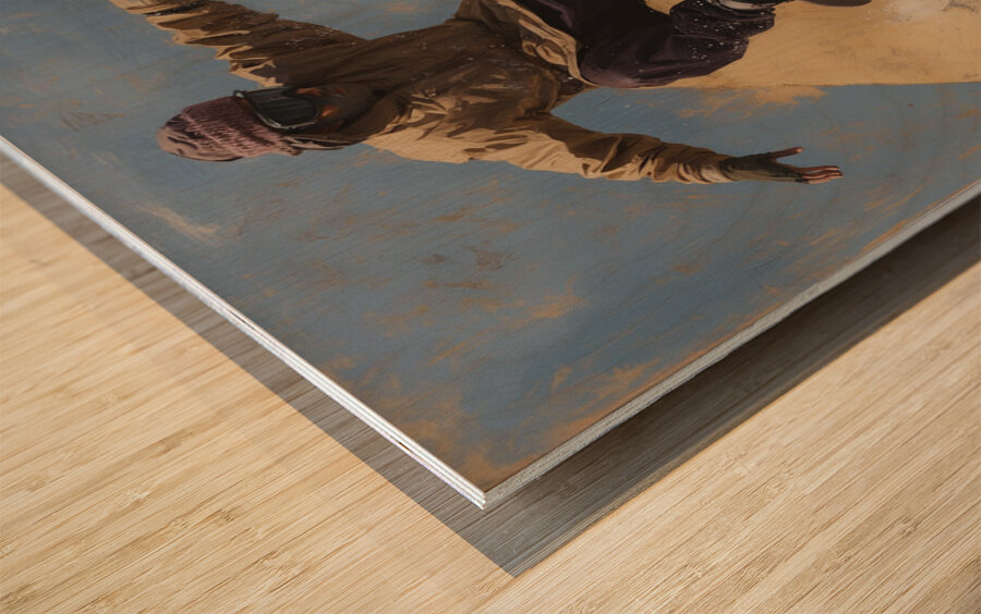 Pyramid Peaks Wood print