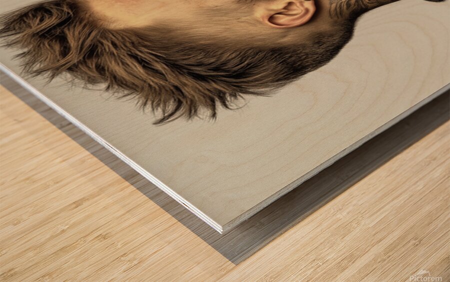 The Profile Wood print