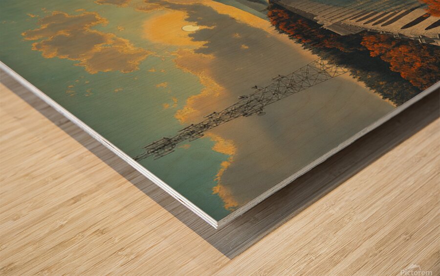 Reservoir Wood print