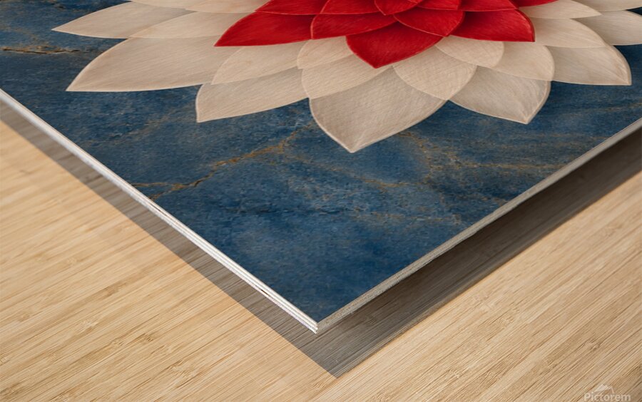 Heart in Bloom Wood print
