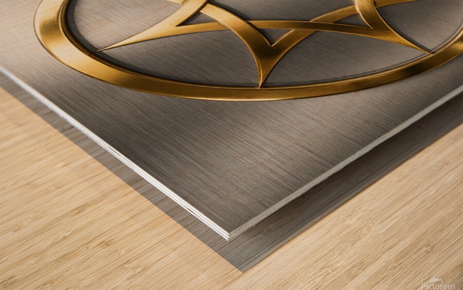 Aureate Octagram Wood print