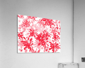 Red Floral Print Acrylic Print