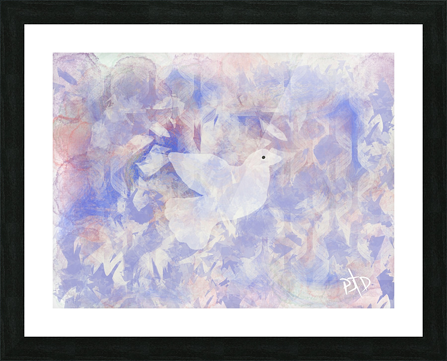 Peace & Love Picture Frame print