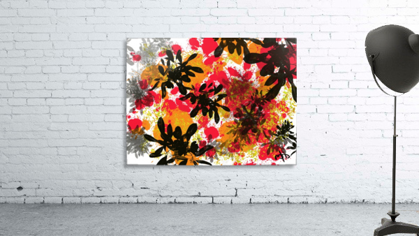 Abstract Floral Wall Preview
