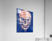 American Flag Skull Acrylic Print