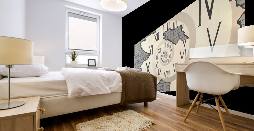 Time Is...Clock Mural print