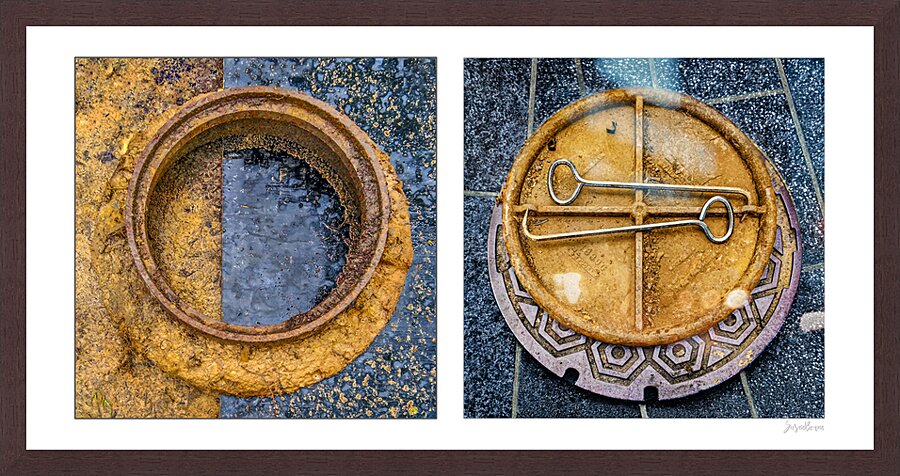 Round Pair  01 Picture Frame print