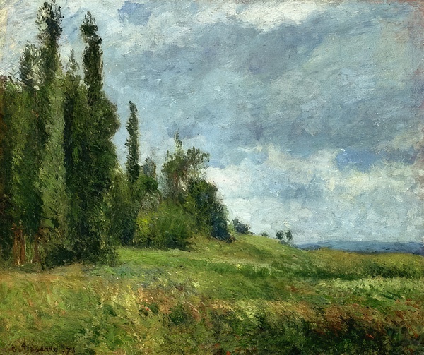 A part of Groettes Pontoise Gray Weather - Camille Pissarro Téléchargement Numérique