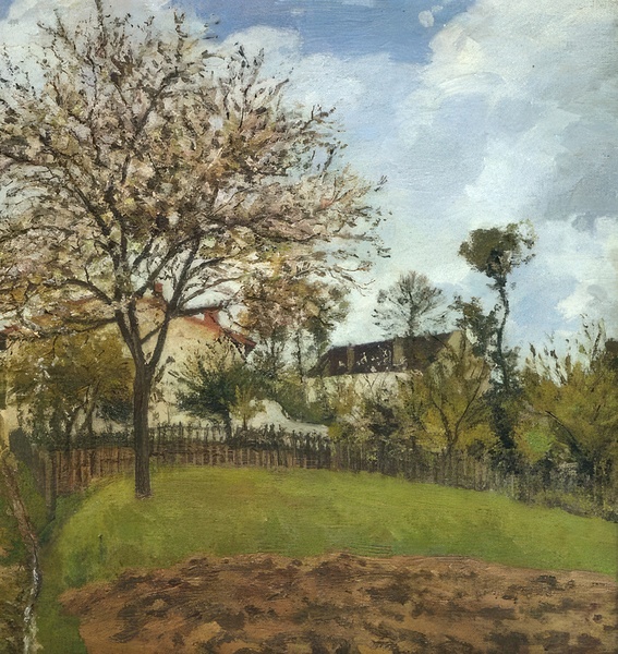 Landscape at Louveciennes 1870 Camille Pissaro Digital Download